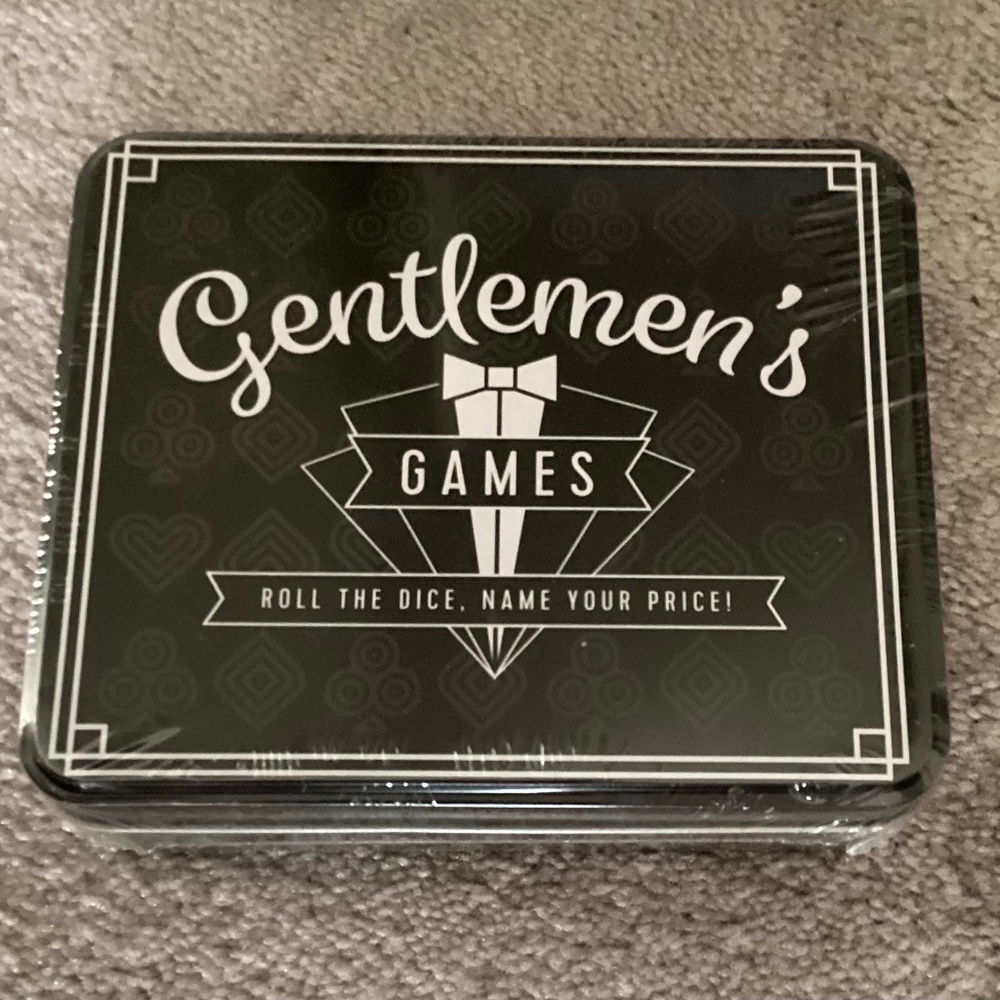 NEW!! Gentlemen’s Games …. Roll The Dice. Name Your Price.